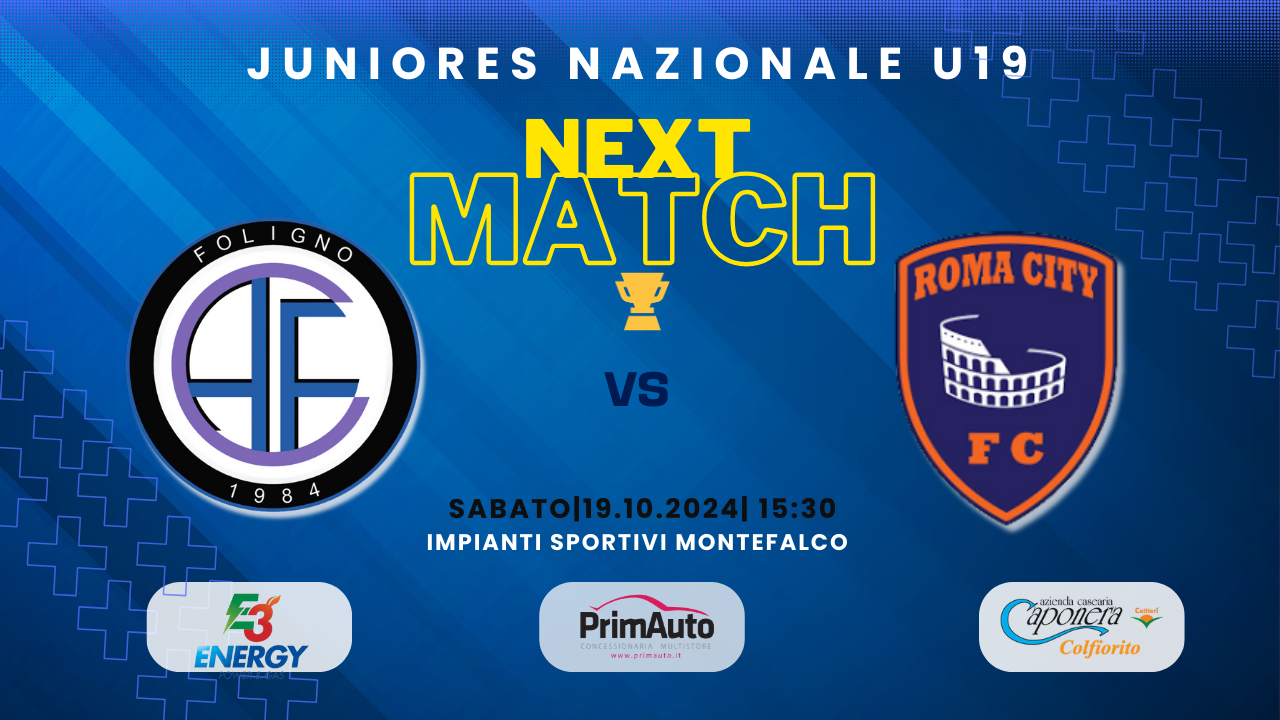 JUNIORES NEXT MATCH 19-10-2024